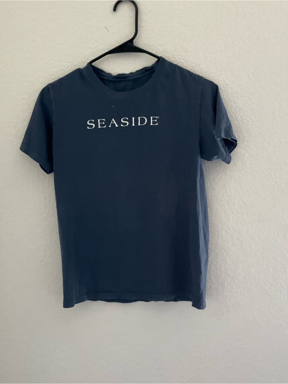 Seaside Navy Women's Short Sleeve Logo Tee